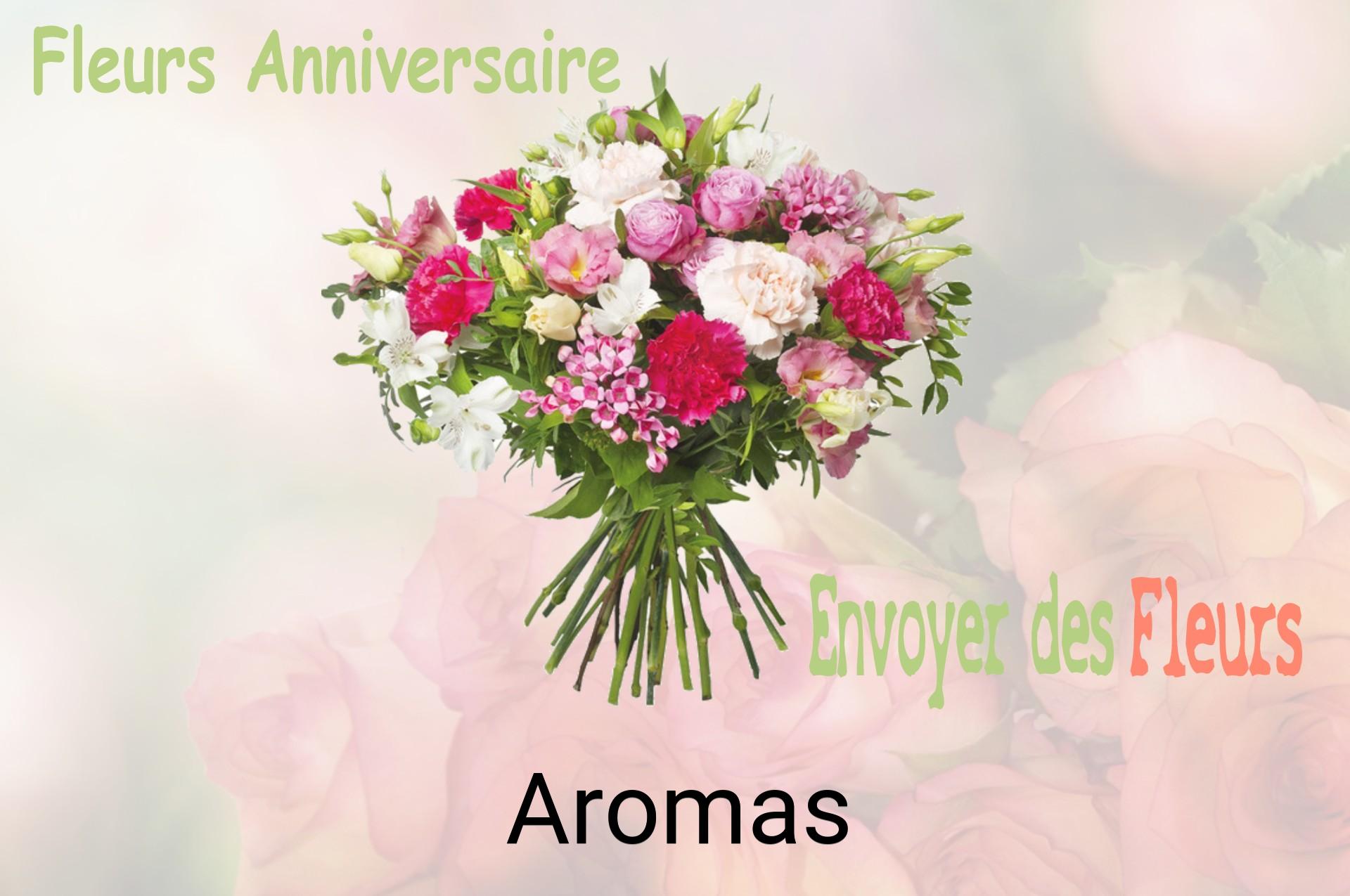 Bouquet de fleurs d’anniversaire livré à Aromas